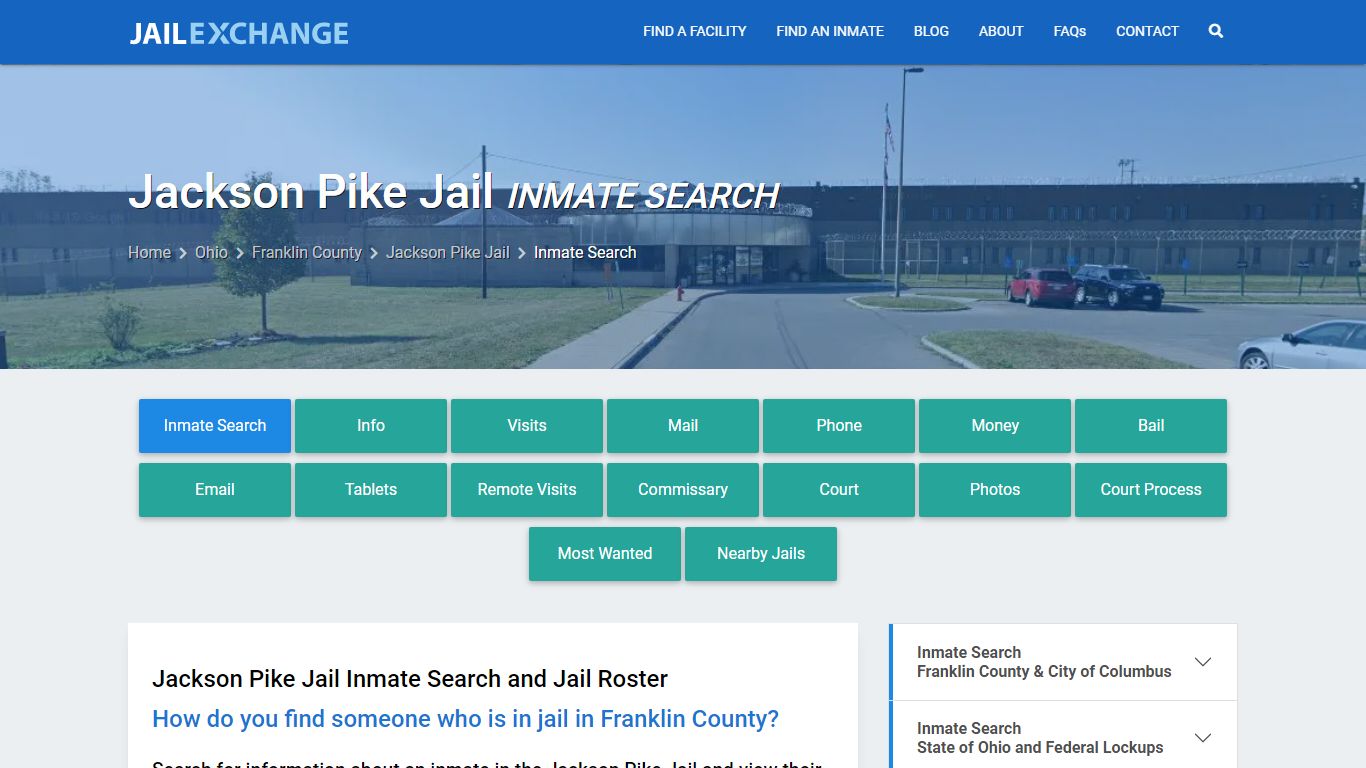 Inmate Search: Roster & Mugshots - Jackson Pike Jail, OH